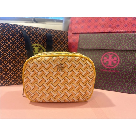 Tory Burch t zigzag cosmetic,misc bag - Picture 6 of 8